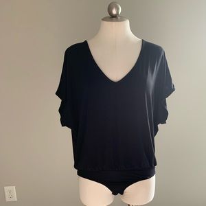 NWT KLD Bodysuit Tee , Size  Small/Black